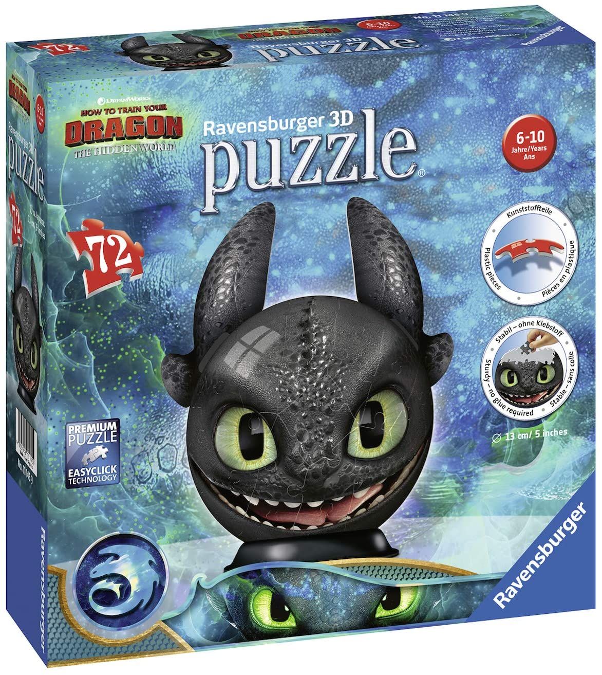 Puzzle 72 Pièces Puzzle 3d - Dreamworks - Dragon