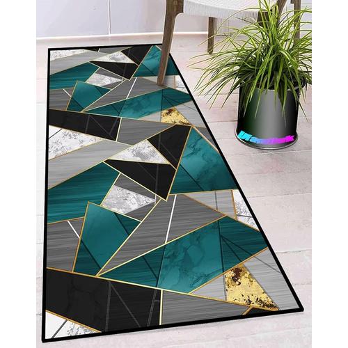 Tapis De Cuisine Devant Evier Gris Blanc Noir Long Lavable Antiderapant Moderne Design Traditionnel Paillasson Exterieur Pour Magasin, Événements Et Fêtes, Cinéma, Église 40x500cm