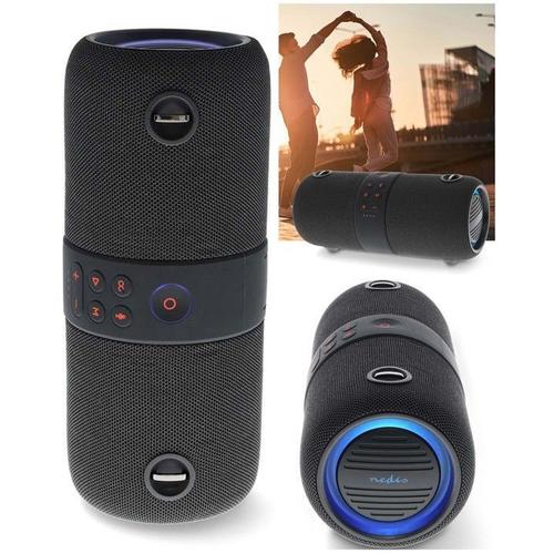 Enceinte Bluetooth amplifiée sono mobile 40W type JBL LED RGB -TWS AUX 3.5mm- ETANCHE SUR BATTERIE IPX6