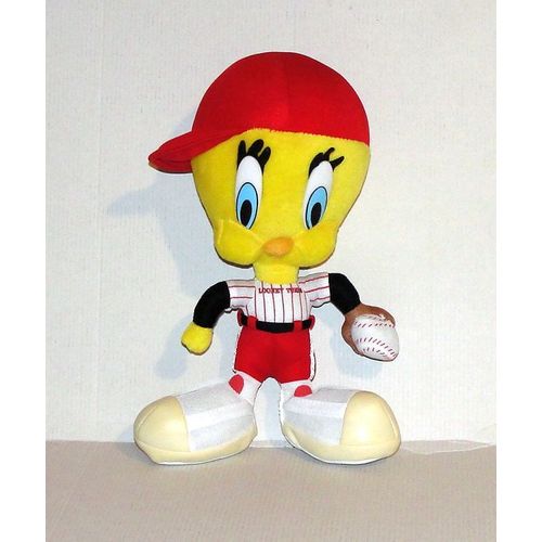 Peluche Titi Joueur De Baseball Doudou Sport Looney Tunes Vintage