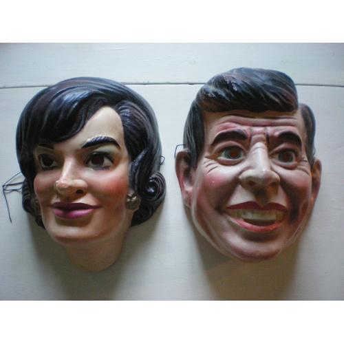 Masques Jf Et Jackie Kennedy