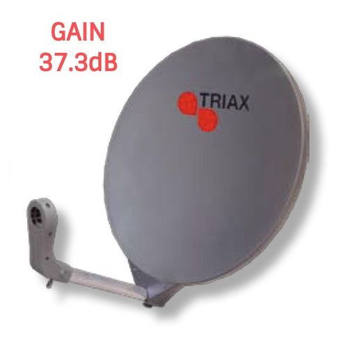 PARABOLE FIBRE TRIAX DAP 711 70CM ANTHRACITE GAIN 37.3dB