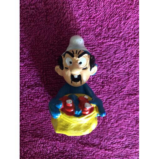 Figurine Schleich - Masque De Gargamel - Collection Schtroumpfs - Occasion