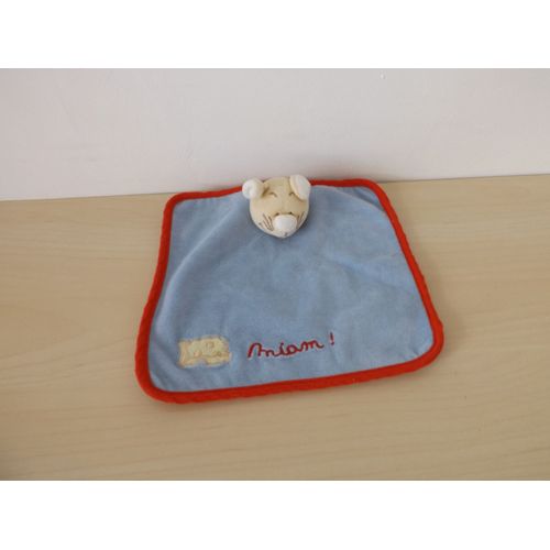 Doudou Souris Miam Bleu Rouge Bengy