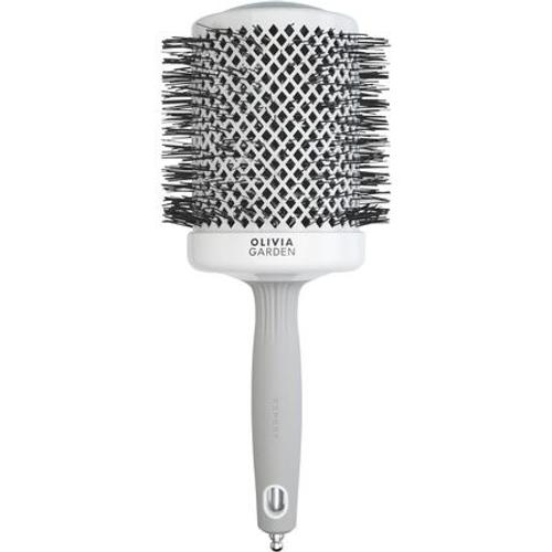 Olivia Garden Expert Blowout Shine Hairbrush White And Grey 80mm