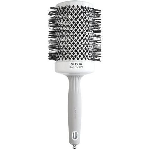 Olivia Garden Expert Blowout Shine Hairbrush White And Grey 65mm