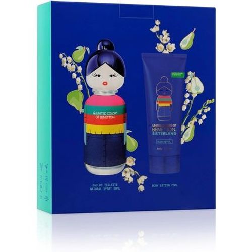 Benetton Sisterland Blue Neroli Gift Set For Women Edt 80ml Body Loti 