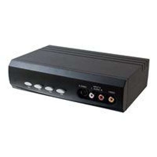 C2G 4x2 S-Video + Composite Video + Stereo Audio Selector Switch - Commutateur vidéo/audio - de bureau