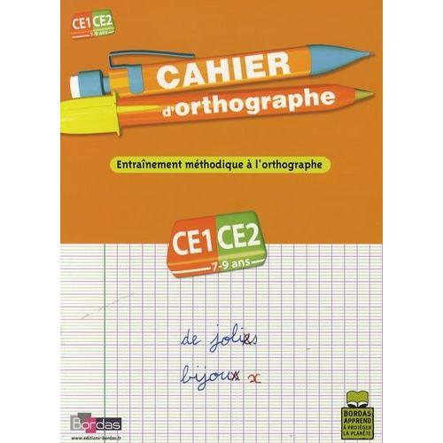 Cahier D'orthographe Ce1-Ce2