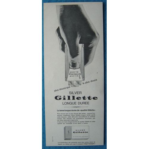 Publicité Papier - Lames De Rasoir Gillette De 1965