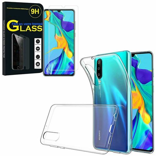 Coque Silicone Transparente + Verre Trempe Pour Huawei P30 Lite Little Boutik® Couleur :
