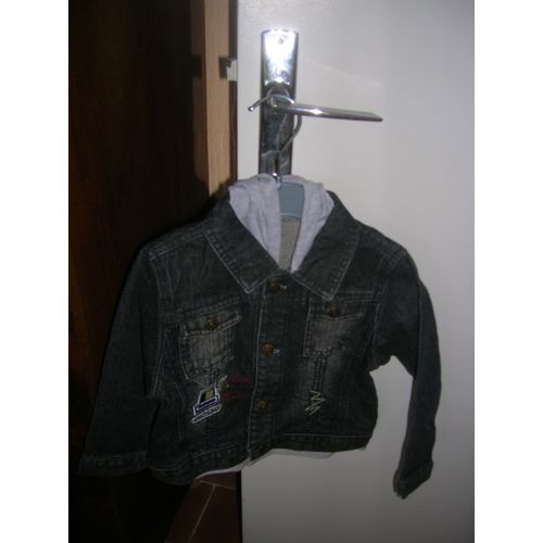 Blouson En Jean À Capuche 36 Mois