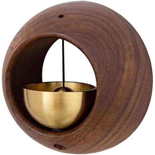 1 cloche pour ouverture de porte - Carillon à vent comme indiqué sur l'image - Sonnette magnétique pour rappel d'entrée de magasin
