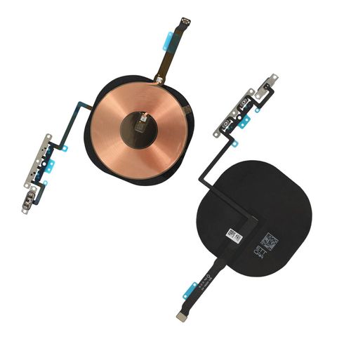 Nappe Charge Induction Qi Et Nappe Boutons Volume Iphone 11 Pro Max Noir