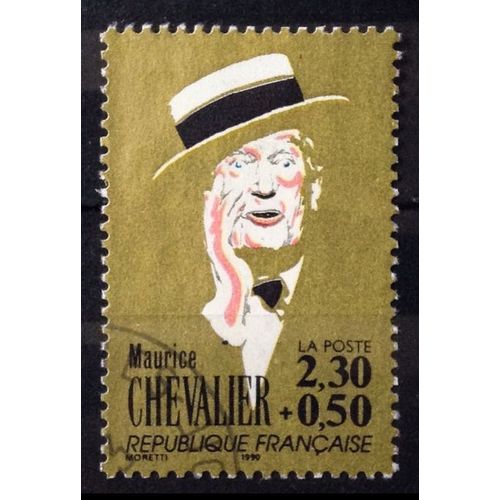 Personnages Célèbres Chanson - Maurice Chevalier 2,30+0,50 (Très Joli N° 2650) Obl - France Année 1990 - N28630