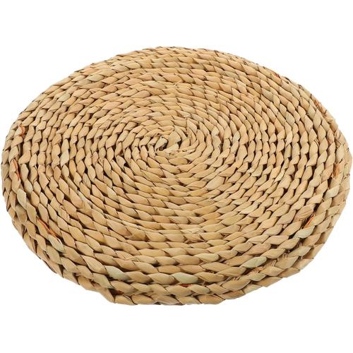 Futon En Paille Tapis Rond Coussin De Méditation Mini Sapin En Bois Grands Oreillers Coussin Tatami Au Sol Oreiller De Chaise De Tapis De Sol Natte De Paille Facile Gazon