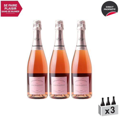 Daubanton Champagne Rosé Brut Rosé X3