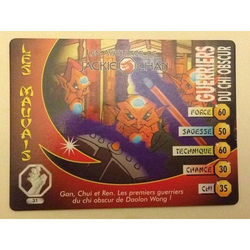 Carte Jackie Chan 31 - Guerriers Du Chi Obscur 2004