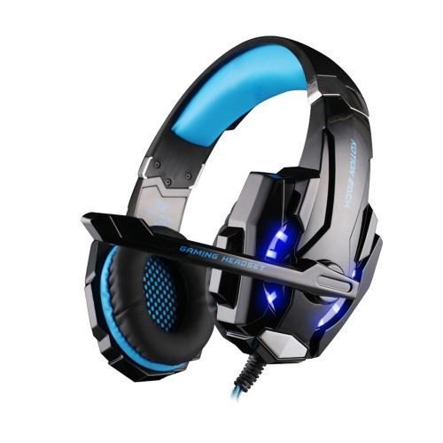 Kotion EACH G9000 Casque de jeu avec LED, Bleu
