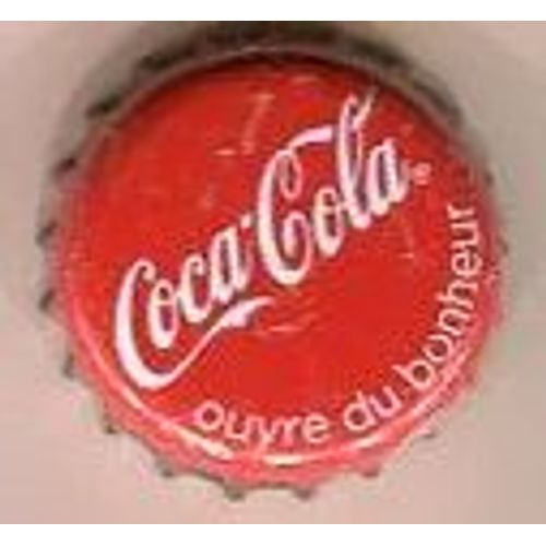 Capsule De " Coca Cola " - " Ouvre Du Bonheur "
