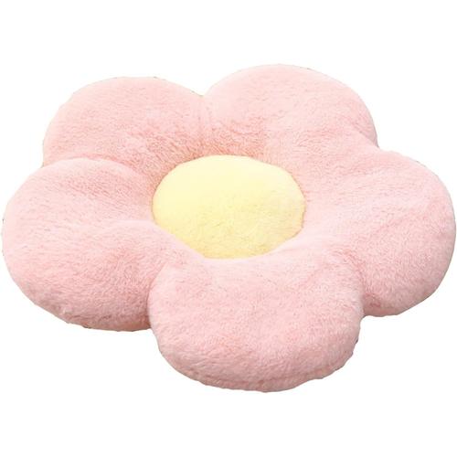 Fleur Oreiller De Sol Coussin Décoration De Chambre Mignonne Pour Les Filles En Peluche Confort Décontracté Canapé Tatami Voiture, Maison (40_X_40_Cm, Pink)