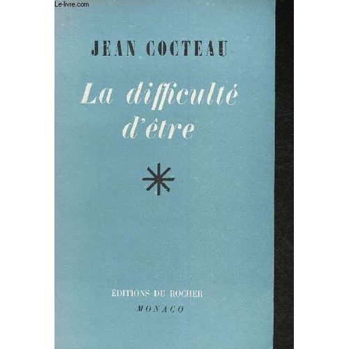 La Difficulté D Être