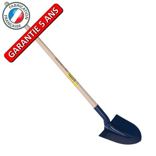 Pelle à terre, fortification 29 cm emmanchée 1,30 m, pour le maçon et le BTP