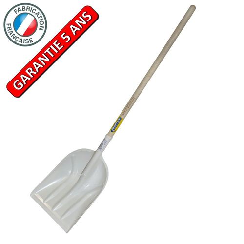 Pelle à neige plastique alimentaire manche 1,20 m, pour le déneigement et l'agriculture