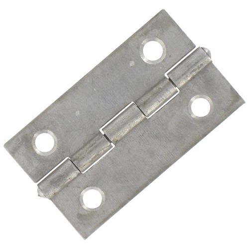 Charnière carrée simple feuille Jardinier Massard - Acier décapé - Hauteur 60 mm - Largeur 60 mm