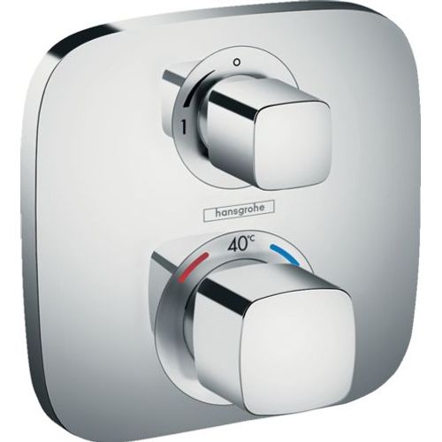 Afaire Hansgrohe -Set de finition pour mitigeur thermostatique E encastré avec robinet d'arrêt