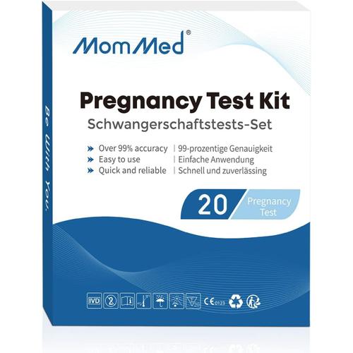 Test Grossesse, Test De Grossesse Avec Sensibilité Hcg De 25 Miu/Ml, Pregnancy Test, Détection La Plus Rapide En 1 Minute, 20 Tests