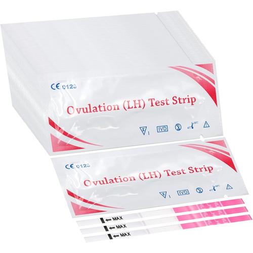 60 Pièces Test D'ovulation, Test Ovulation Bandelette, Teste De Grossesse, Tests D'ovulation Et De Fertilité, Test De Grossesse Précoce, Sensibilité Optimale 25 Miu/Ml