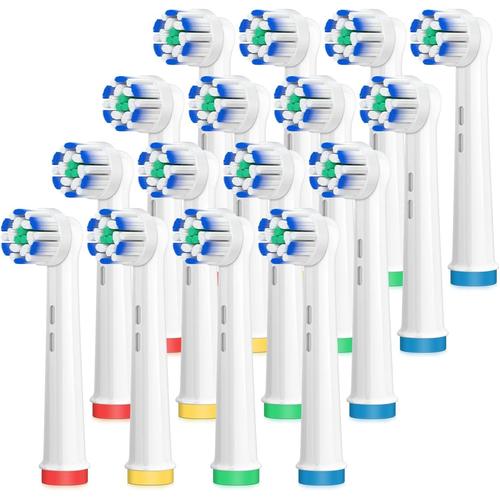 Têtes de brosse de rechange pour Oral B,16paquets de têtes de brosse à dents sensibles,têtes de brosse ultra fines compatibles avec Oral B Professional Care/Vitality/Pro/Smart Series