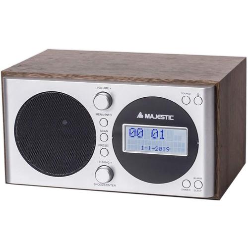 Majestic WR 162 Dab Radio réveil Dab/Dab+/FM avec écran LCD