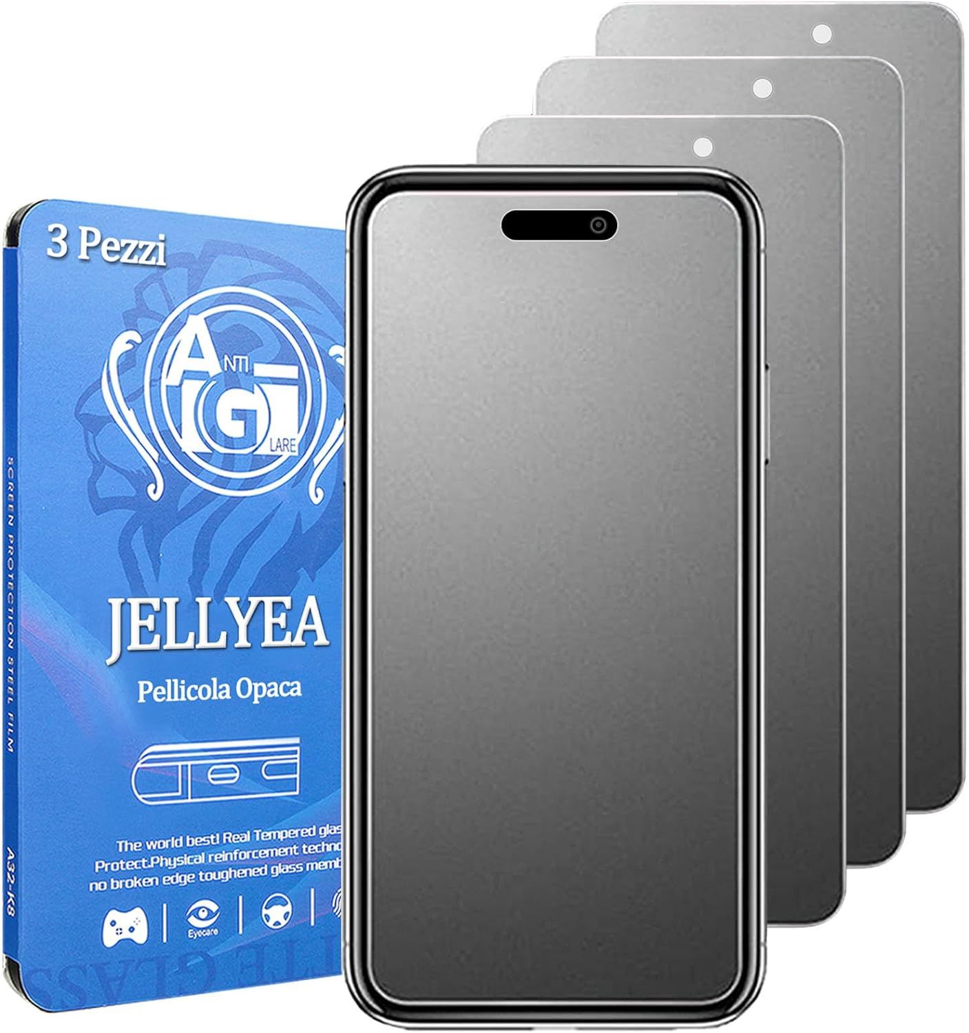 Verre Trempé Mat Pour Iphone 15 Pro Max/Iphone 15 Plus [3-Pièces] Protection Écran Mat Anti-Reflets Anti-Empreinte Digitale 9h Vitre Protecteur Mat Pour Iphone 15 Plus/15 Pro Max,6.7