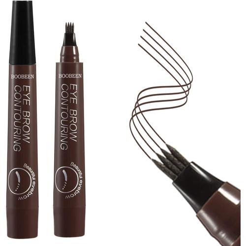 Eyebrow Pen - Crayon À Sourcils Microblading Avec Applicateur À Pointe Micro-Fourche - Crée Des Sourcils D'apparence Naturelle Sans Effort 