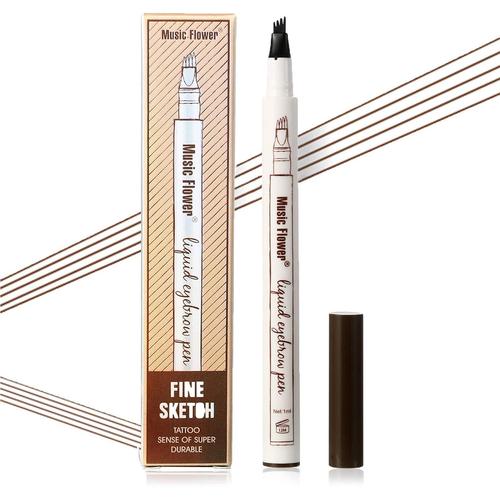 Crayon À Sourcils 3d Tatouage Crayon Microblading Longue Durée Imperméable Crayon D'encre Croquis De Stylo De Sourcil Maquillage Naturel - Couleur De Café 