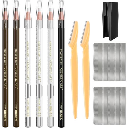 Crayon À Sourcils Imperméable À L'eau Pour Le Marquage, Le Remplissage Et La Mise En Forme, Kit D'accessoires De Maquillage De Tatouage Et De Micro - Peinture Avec Eyeliner Permanent 