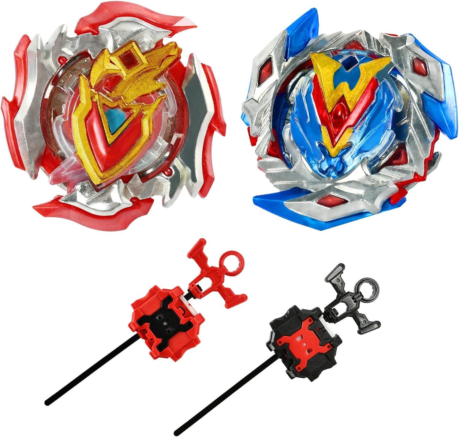 Toupie Bey Blade, Bey Blade Burst Quadrive Toupie Metal Fusion Avec Lanceur Starter Gyro De Combat Jouet Set Cadeaux Pour Enfants