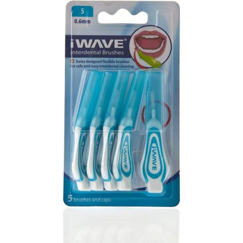 Bleu Bleu Iwave Lot De 5 Brosses Interdentaires Fines 0,6 Mm Bleu ¿ Brosses De Nettoyage Interdentaires Pour Nettoyage Total Des Dents 