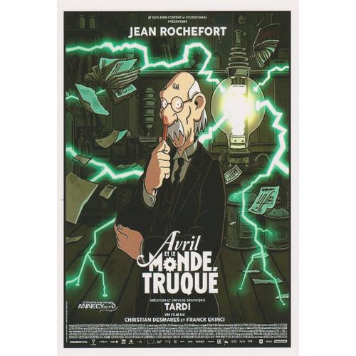 Carte Postale Tardi Jacques Affiche Film Avril Et Le Monde Truqué 2015