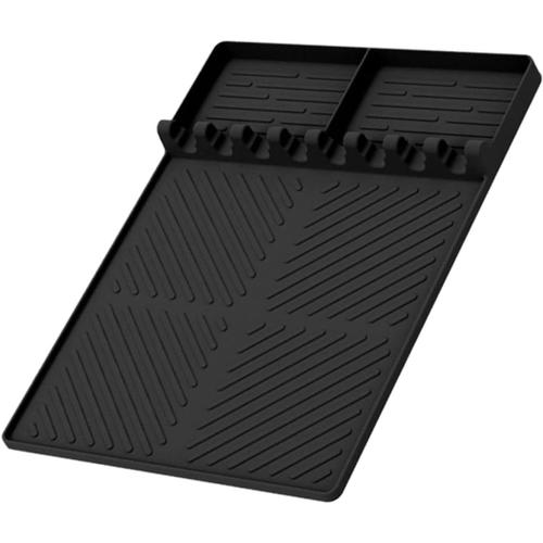 Noir Noir Protecteur De Plat De Cuisson Chariot De Barbecue Housse De Protection De Cuisson Tapis De Cuisson Pour Gril Tapis De Copain De