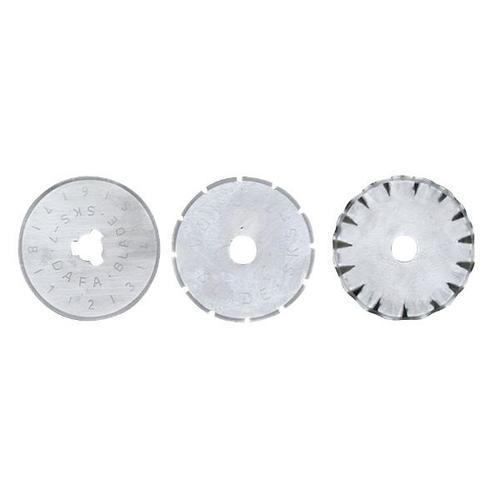 Lot de 3 lames de rechange pour cutter rotatif MAXICRAFT