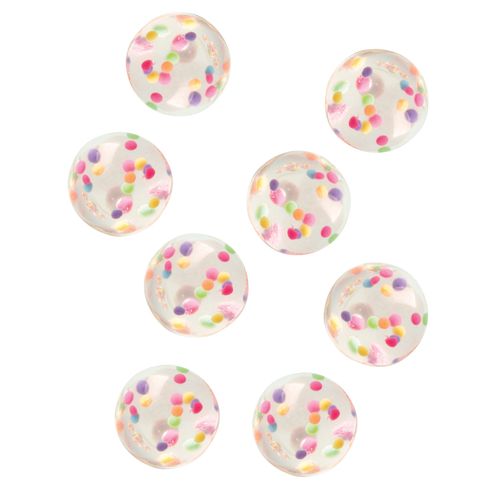 8 Accessoires Pinata Balles Rebondissantes Avec Confettis