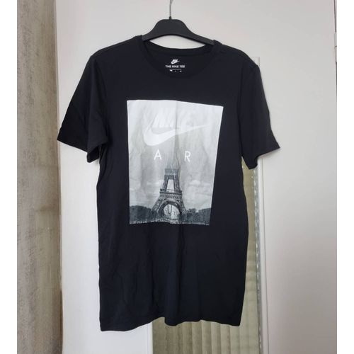 T-Shirt Nike Air 2 Noir Tour Eiffel Tee Taille S 36