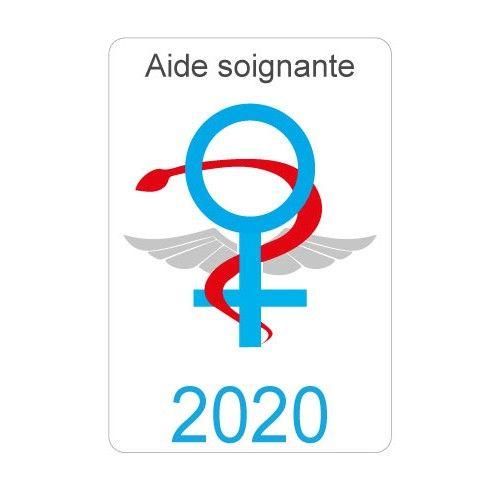 Caducée Aide Soignante logo 500 sticker autocollant