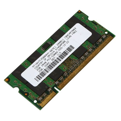 Mémoire RAM pour ordinateur portable, 2 Go, DDR2, 667MHz, PC2 5300, 1.8V, 200PIN, SODIMM pour Intel AMD