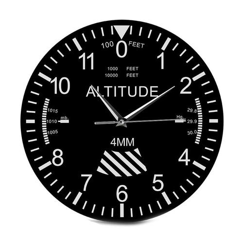 Horloge murale altimètre avec suivi, pilote d'avion, mesure d'altitude, moderne, Instrument classique, décoration de la maison