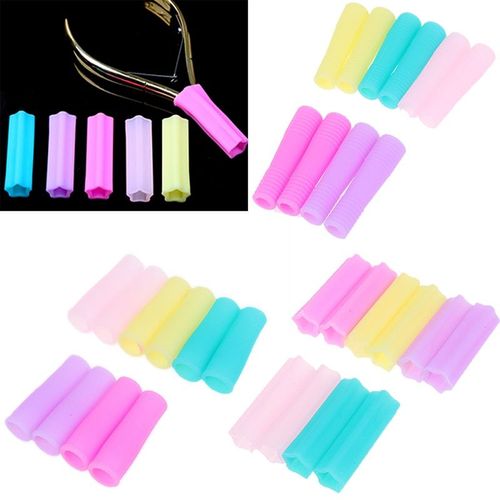 2 Pièces Ongles Cuticules Ciseaux Pince À Épiler Capuchon De Protection Silicone Nipper Couverture Manchon Pour Ongles Cuticules Ciseaux Manucure Outils 