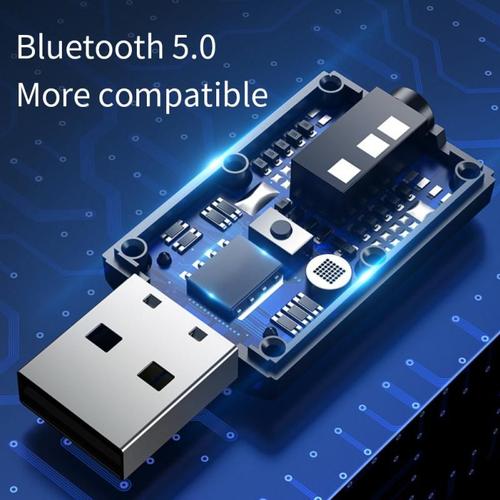 Adaptateur USB Bluetooth 5.0, réduction du bruit, HIFI, récepteur, émetteur, haut-parleur, ordinateur, voiture, adaptateur Audio sans fil